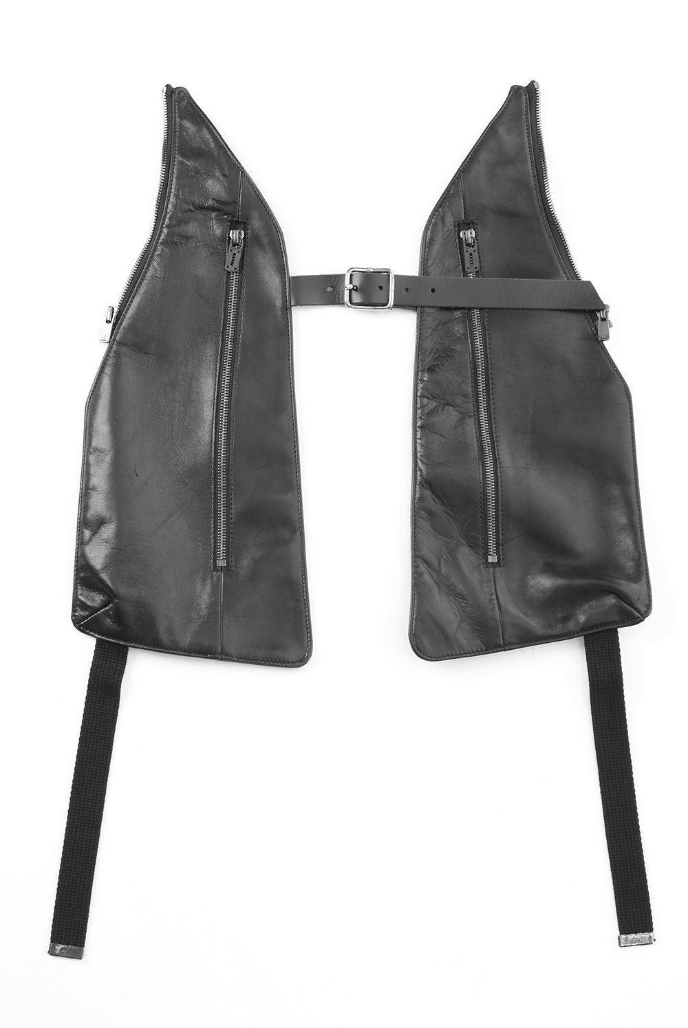 Horse Leather Vest Attached Back Pack