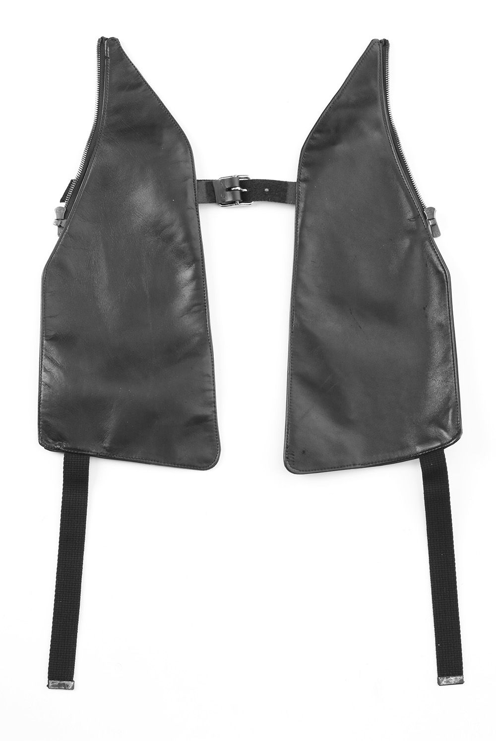 Horse Leather Vest Attached Back Pack