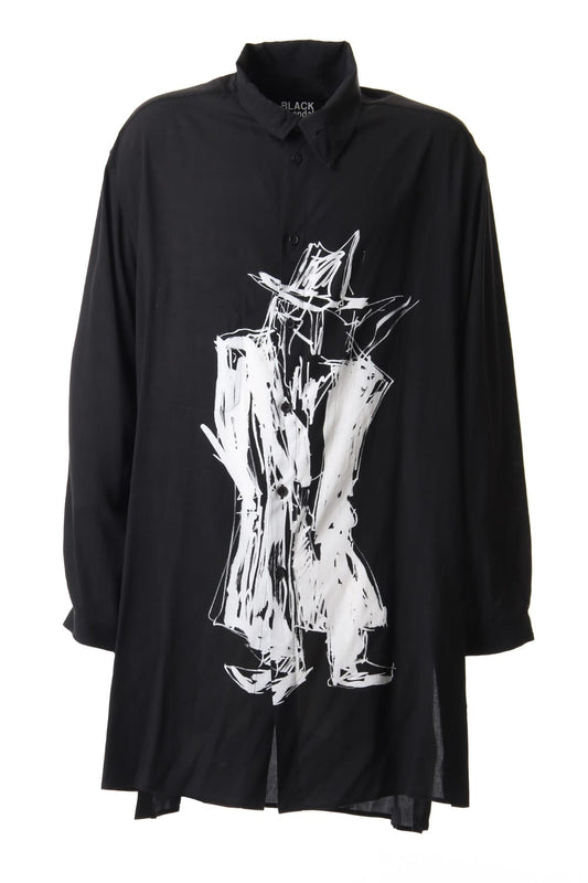 Standing figure Print Long shirts