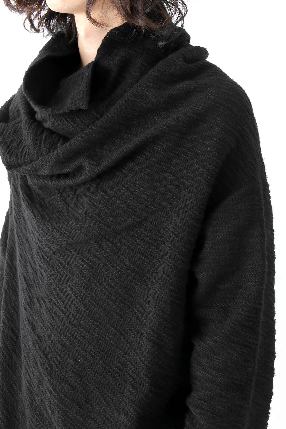 TWISTED COWL NECK CUT & SEWN