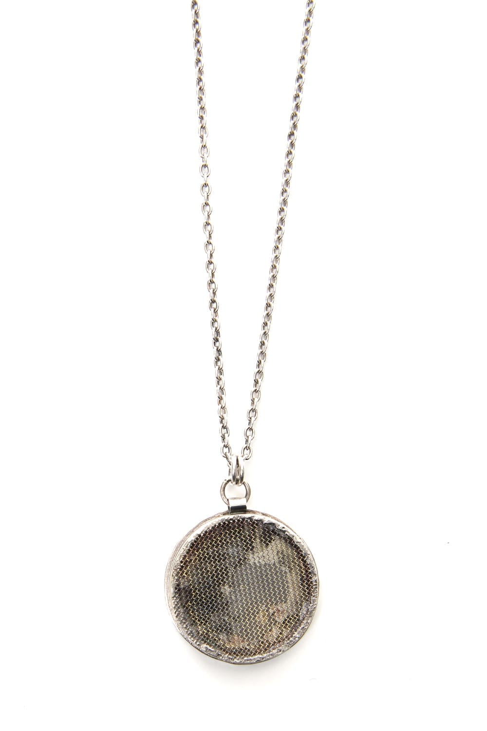 Circle bezel necklace  io-03-076