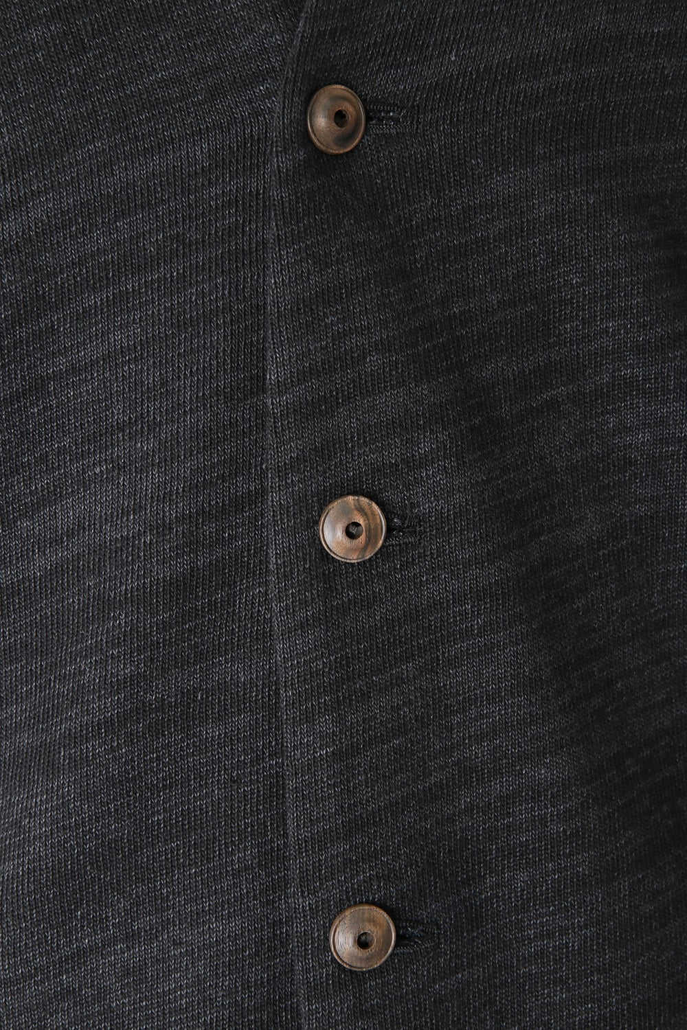 Knit Coat Linen Cotton Jersey Blue Gray