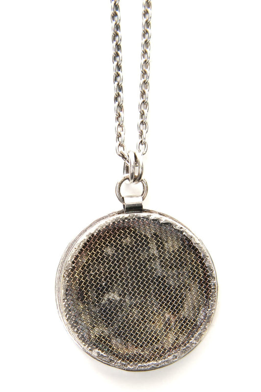 Circle bezel necklace  io-03-076