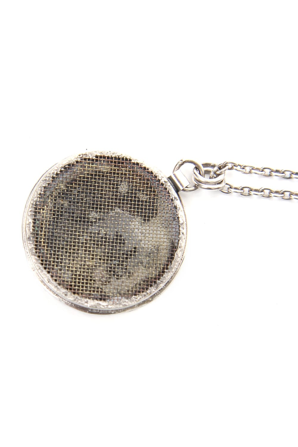 Circle bezel necklace  io-03-076