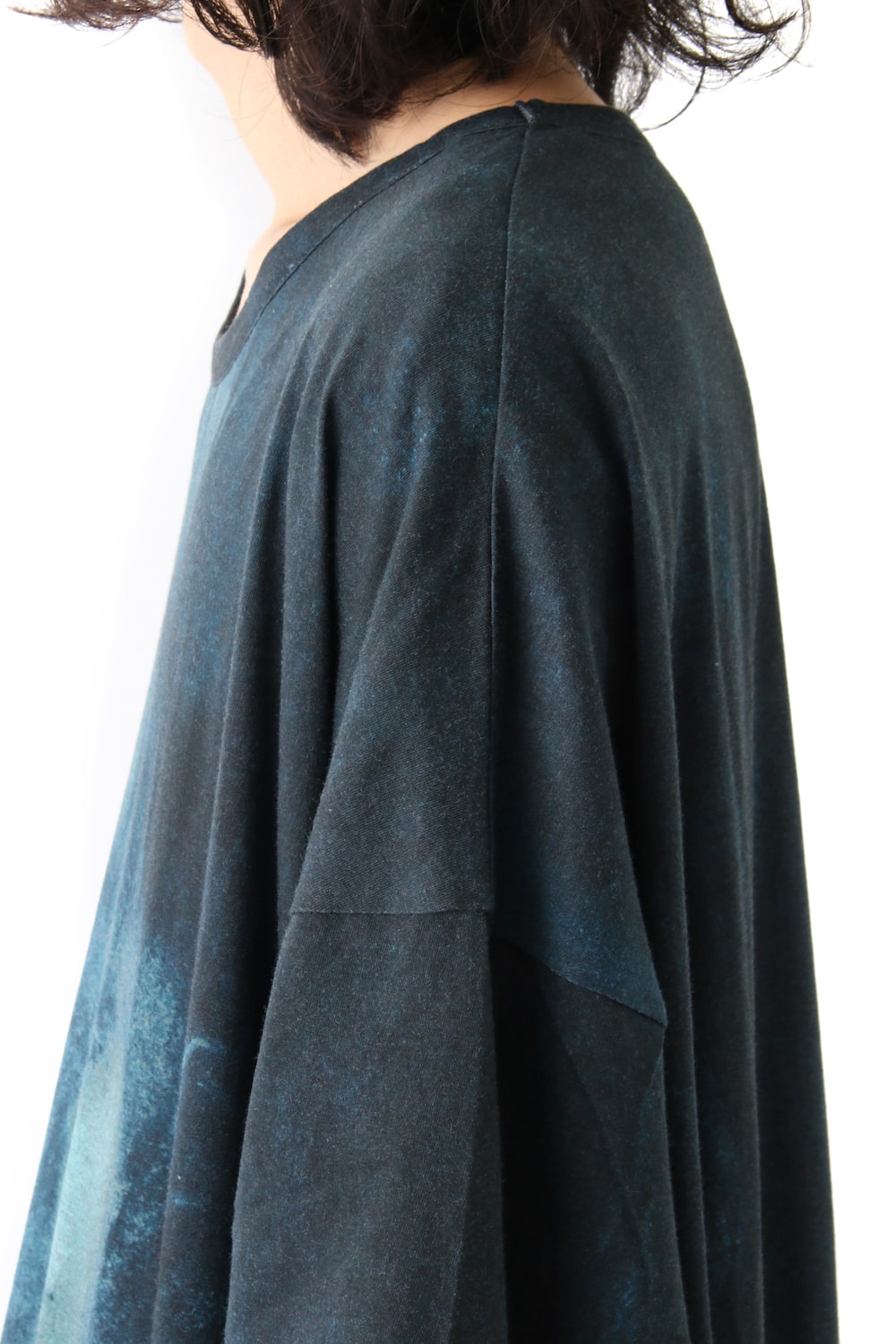 Print Oversized Round Neck Long Sleeve (Kagero)