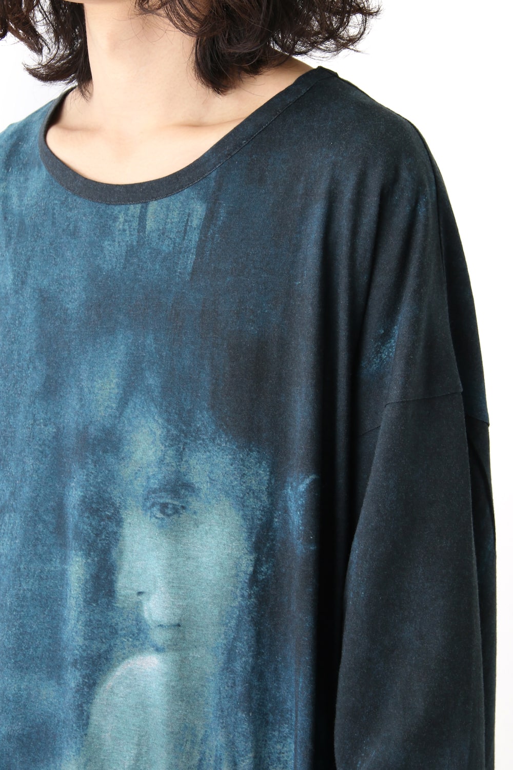 Print Oversized Round Neck Long Sleeve (Kagero)