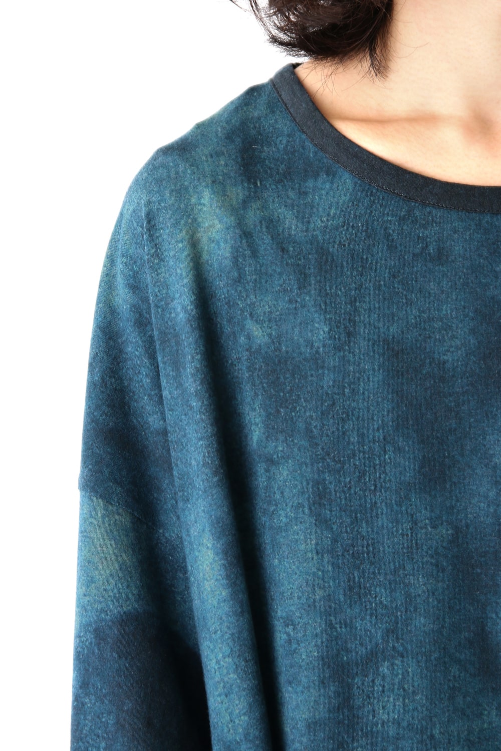 Print Oversized Round Neck Long Sleeve (Kagero)