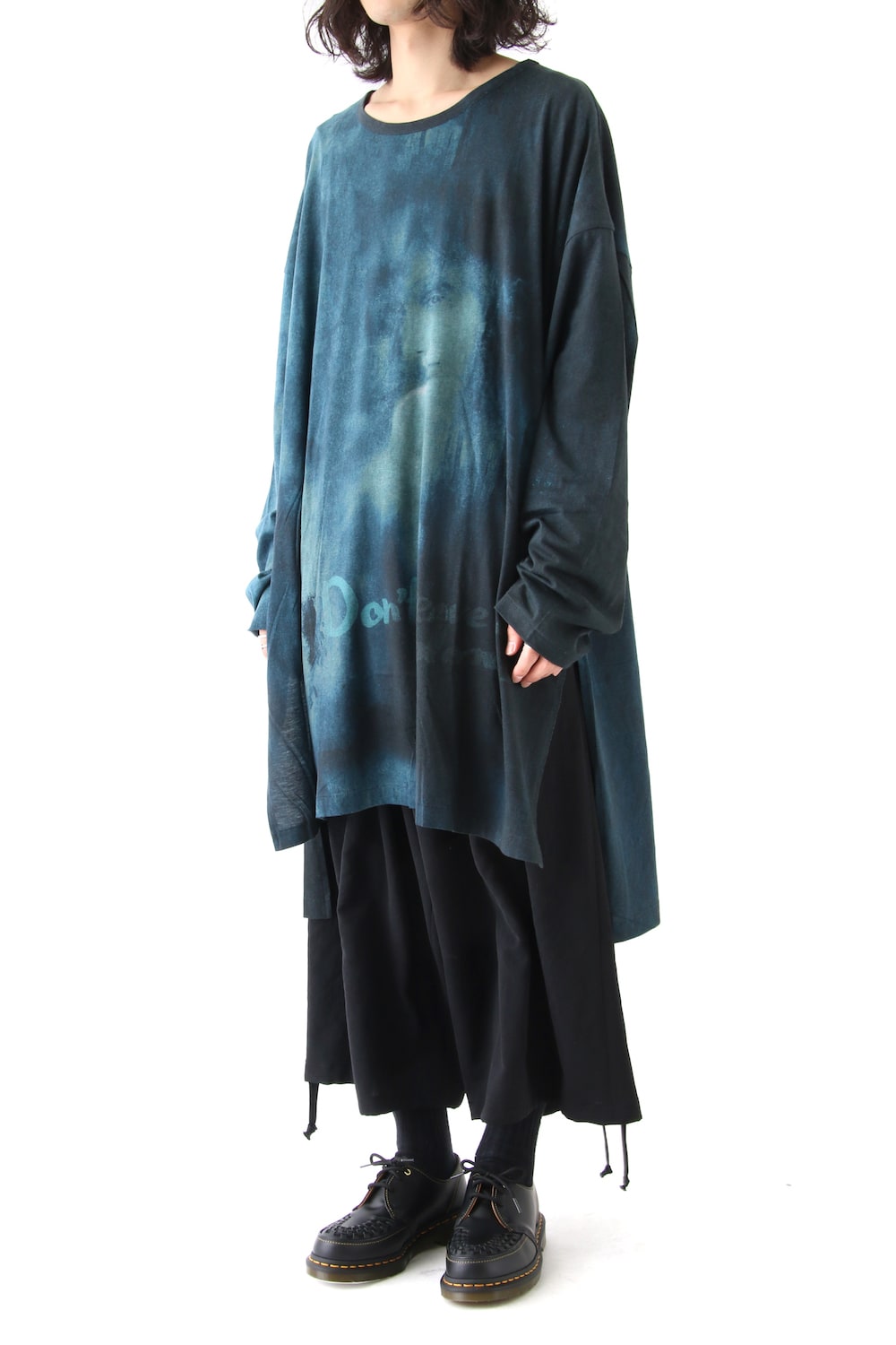 Print Oversized Round Neck Long Sleeve (Kagero)