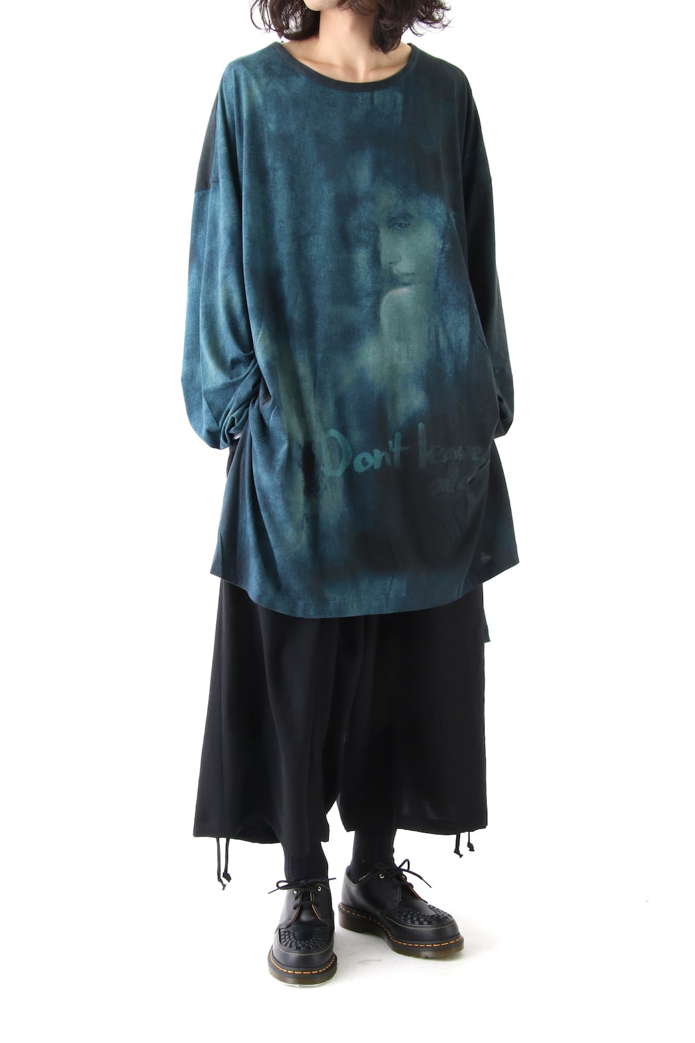 Print Oversized Round Neck Long Sleeve (Kagero)