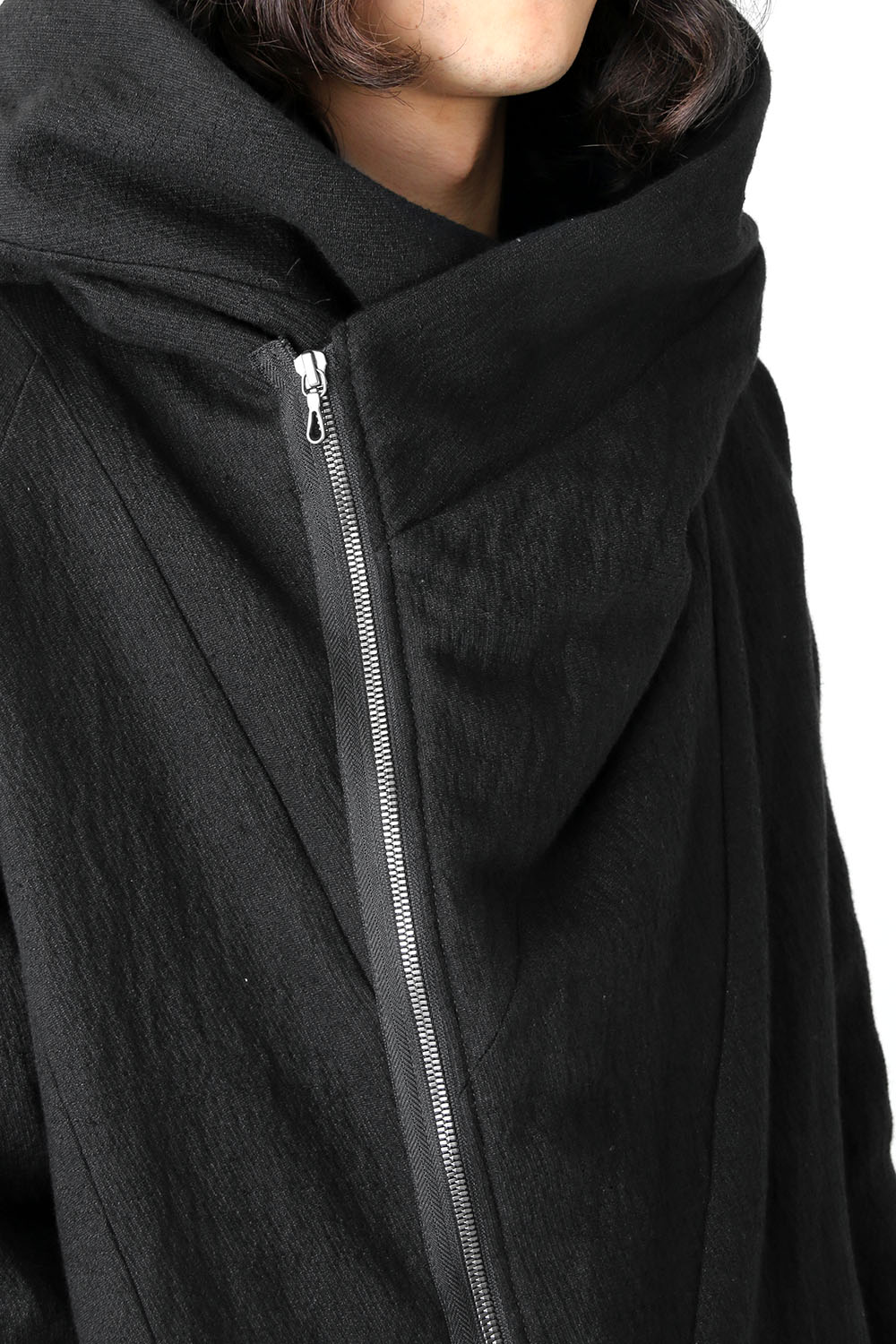 GEOMETRIC HOODED JACKET