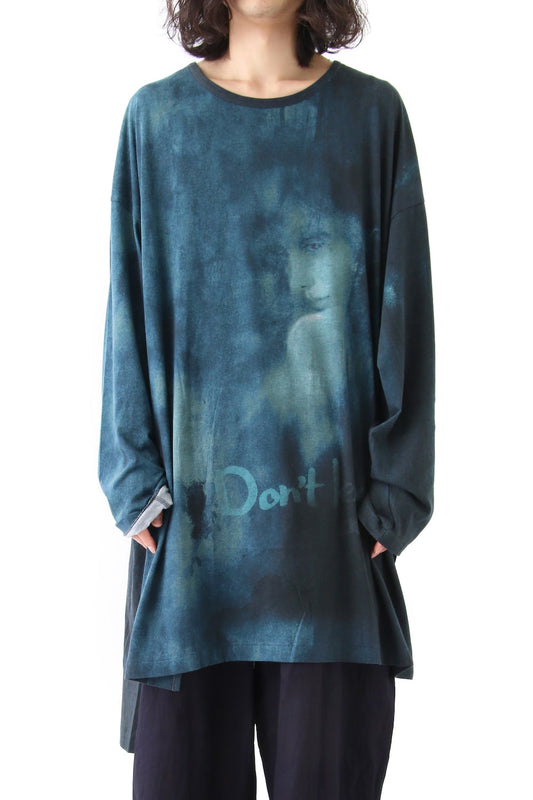 Print Oversized Round Neck Long Sleeve (Kagero)