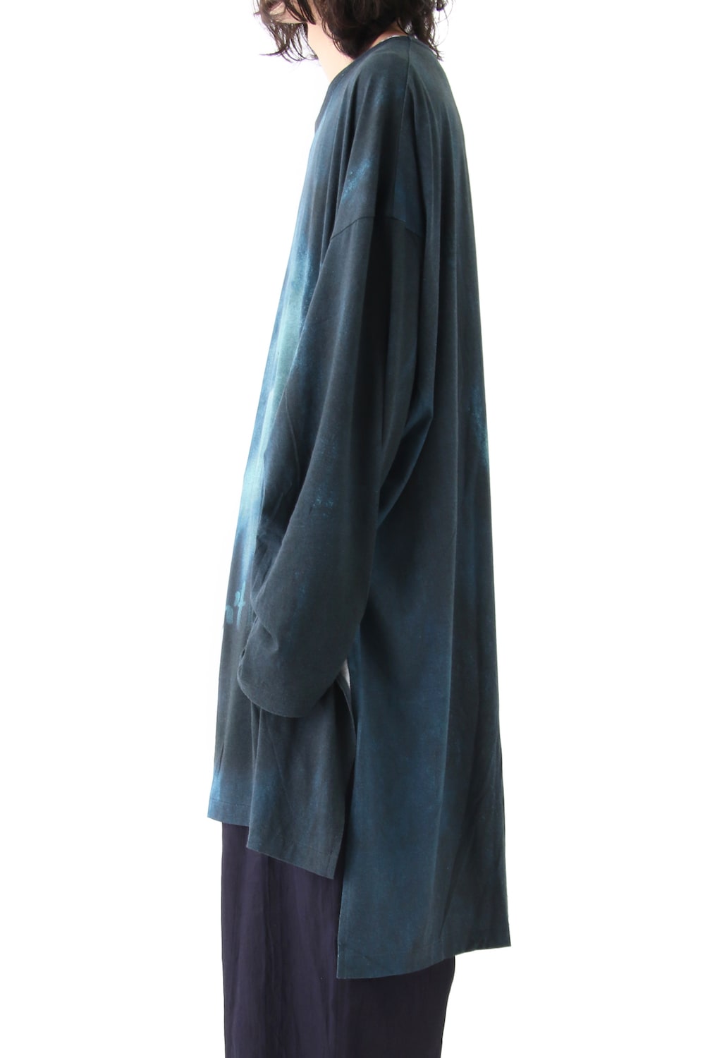 Print Oversized Round Neck Long Sleeve (Kagero)