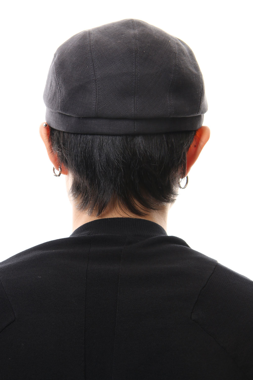 Cap LINEN FABRIC - Charcoal