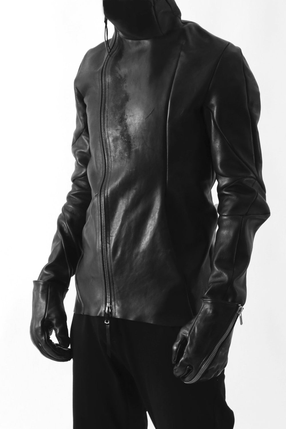 Horse Leather Zip Gloves 