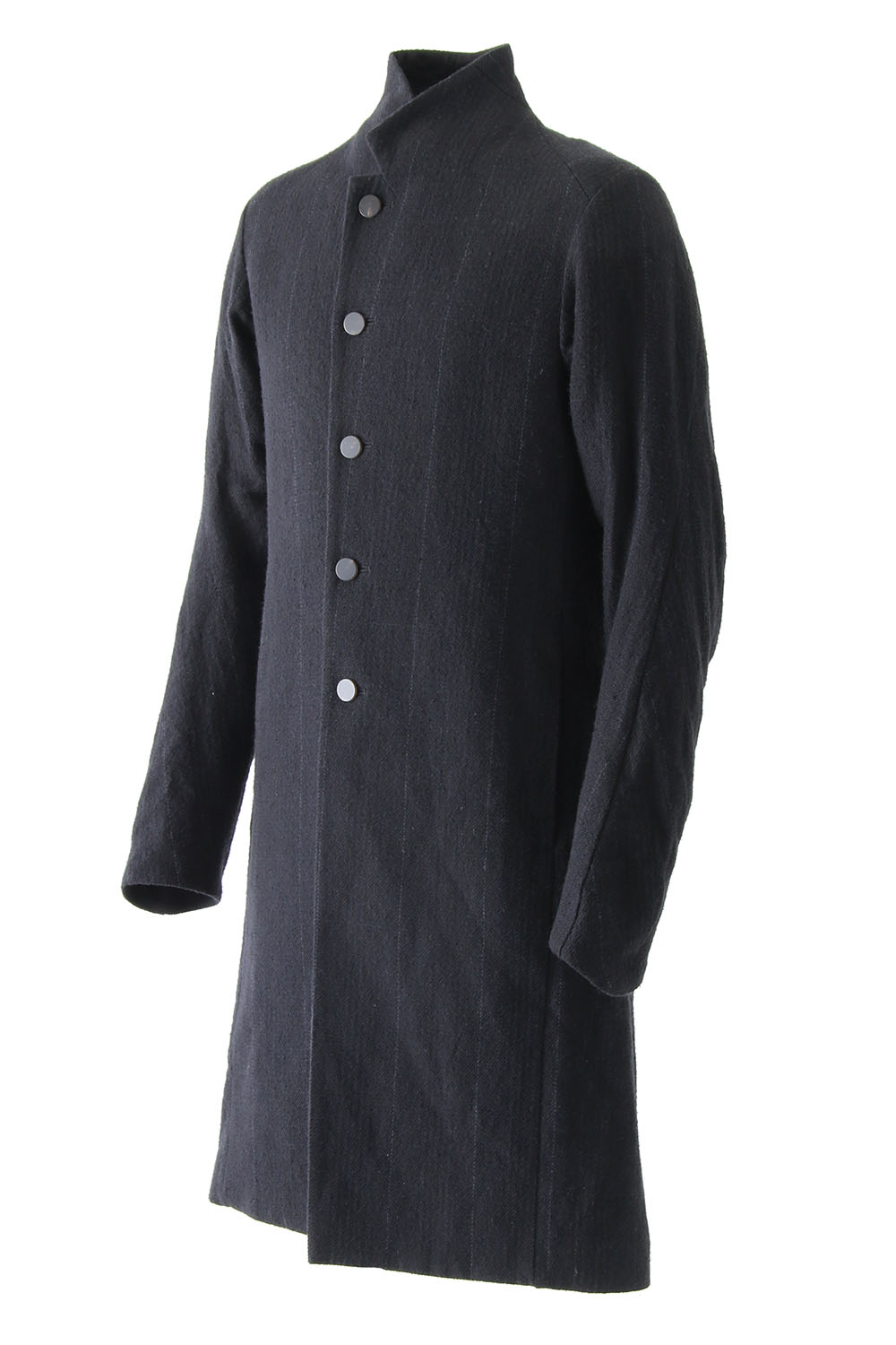 Coat Silk Linen Wool Stripe