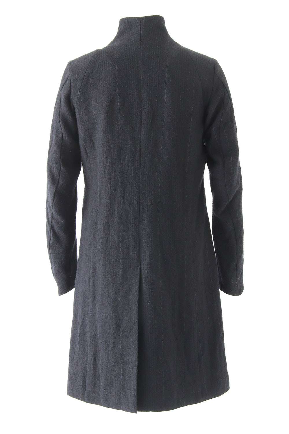 Coat Silk Linen Wool Stripe