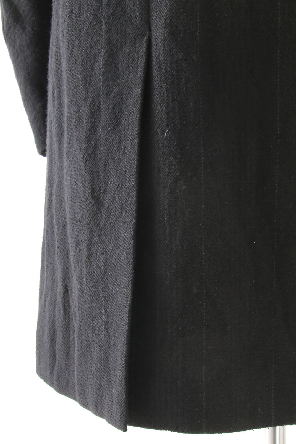 Coat Silk Linen Wool Stripe