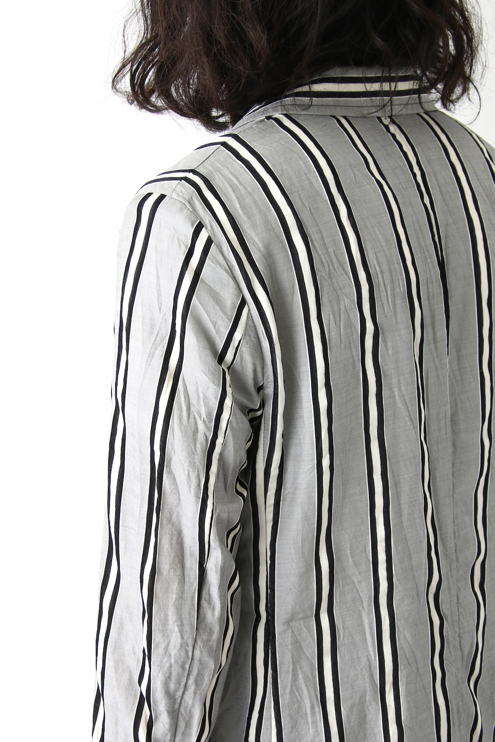 GROOVE STRIPE JACQUARD LONG JACKET
