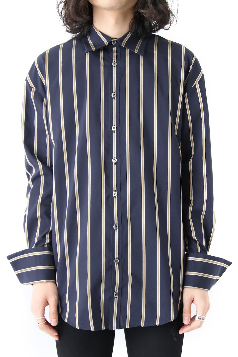 LINE STRIPE LOOSE SHIRTS