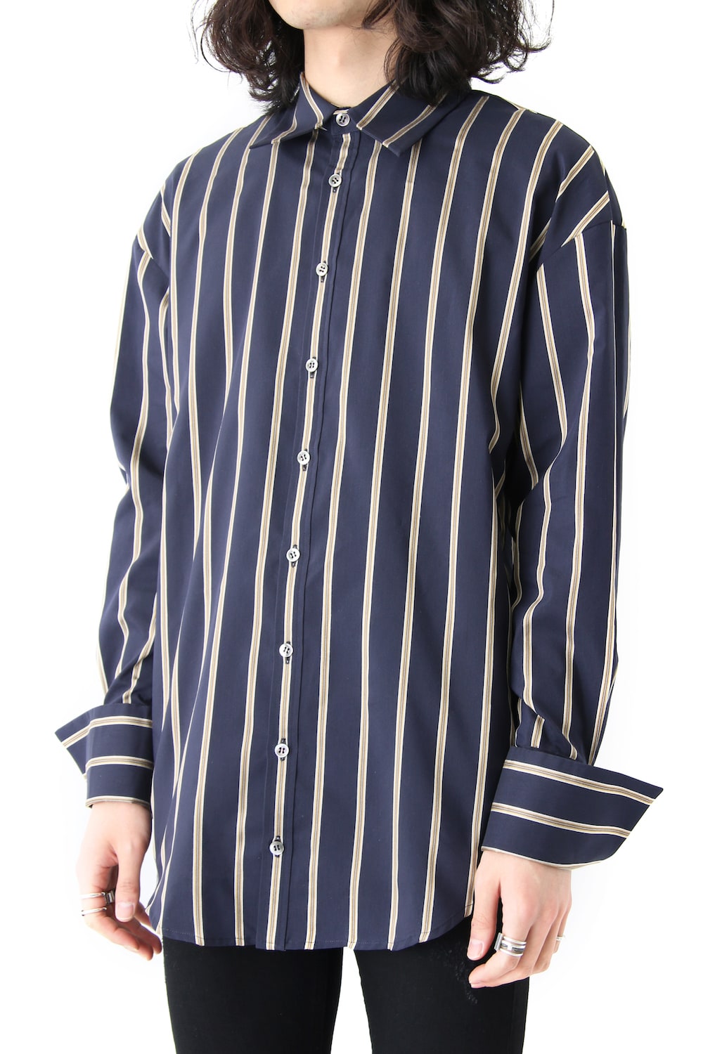 LINE STRIPE LOOSE SHIRTS