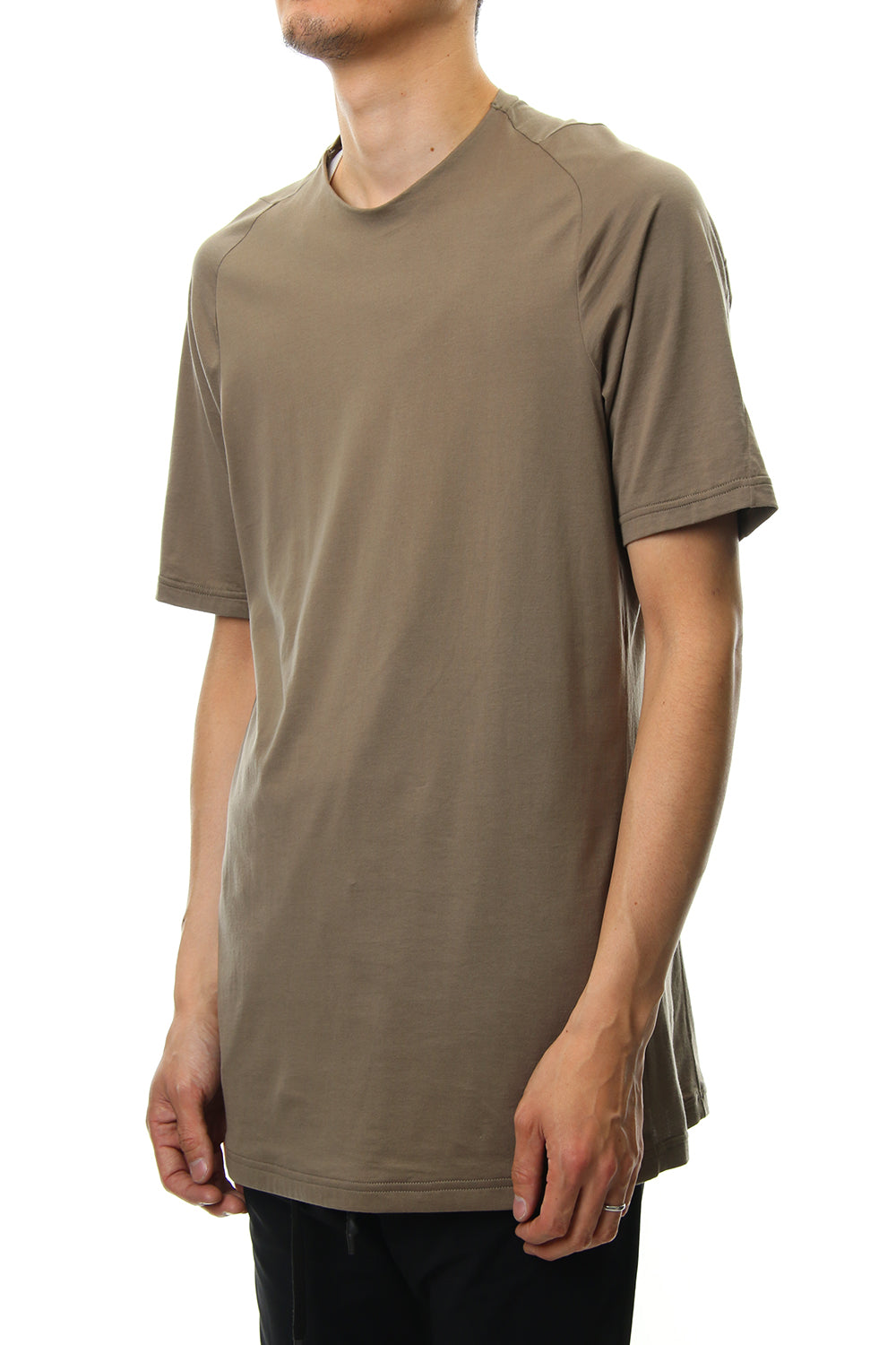 Short sleeve Indian cotton jersey ( SUVIN ) - Desert Gray