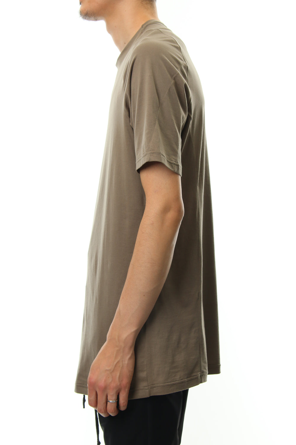 Short sleeve Indian cotton jersey ( SUVIN ) - Desert Gray