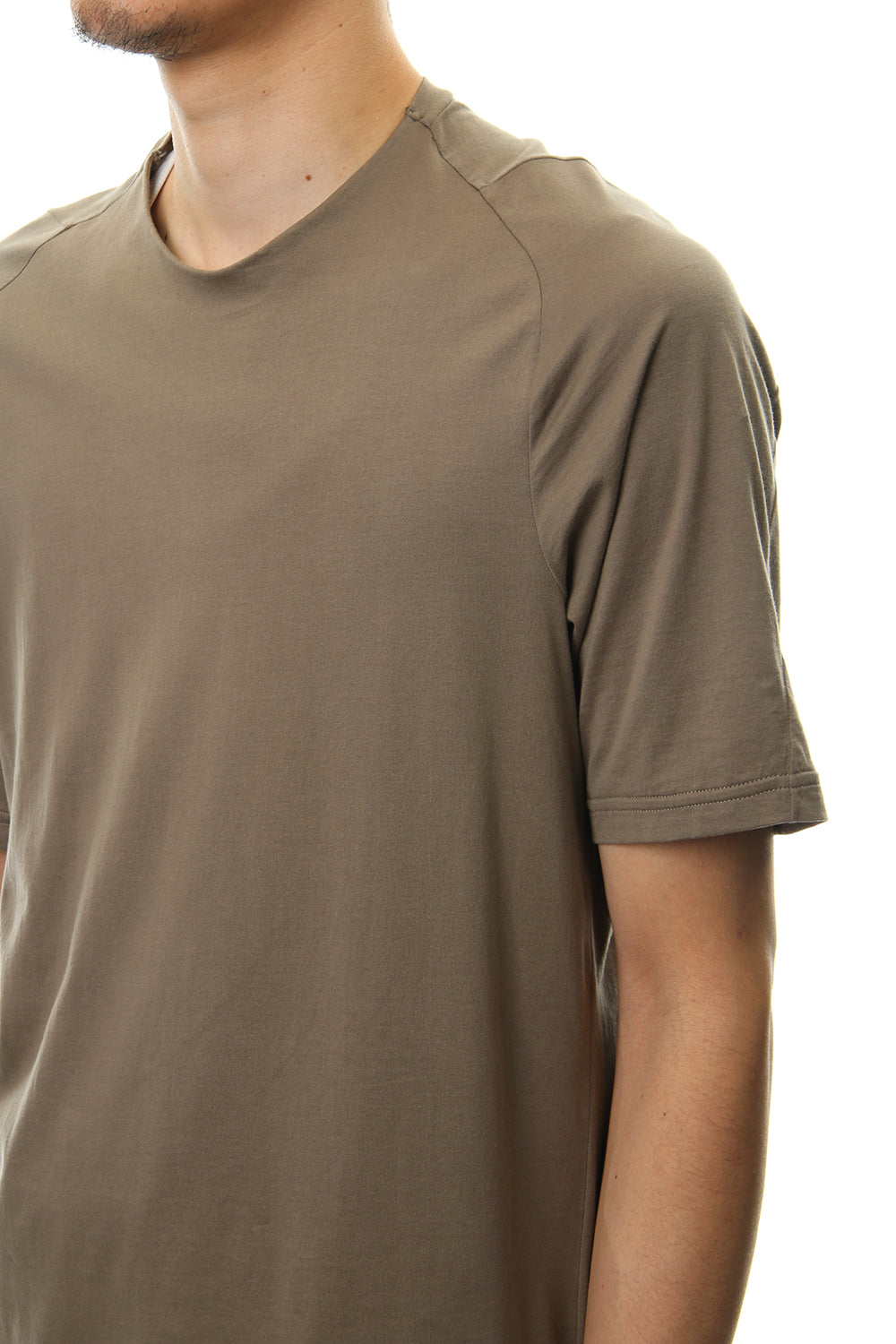 Short sleeve Indian cotton jersey ( SUVIN ) - Desert Gray