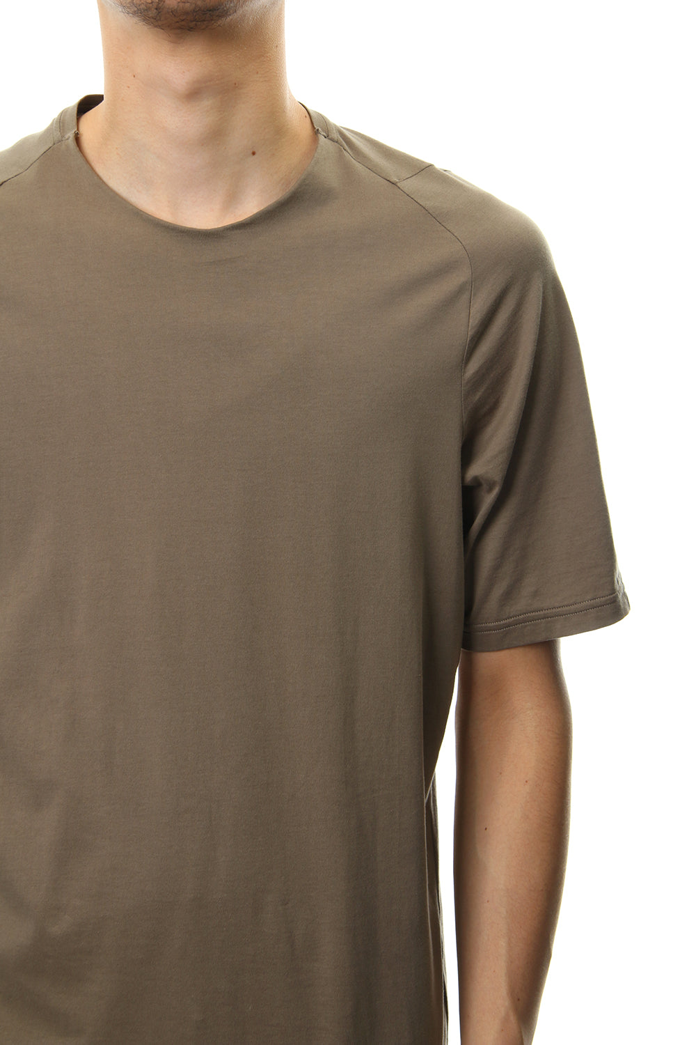 Short sleeve Indian cotton jersey ( SUVIN ) - Desert Gray