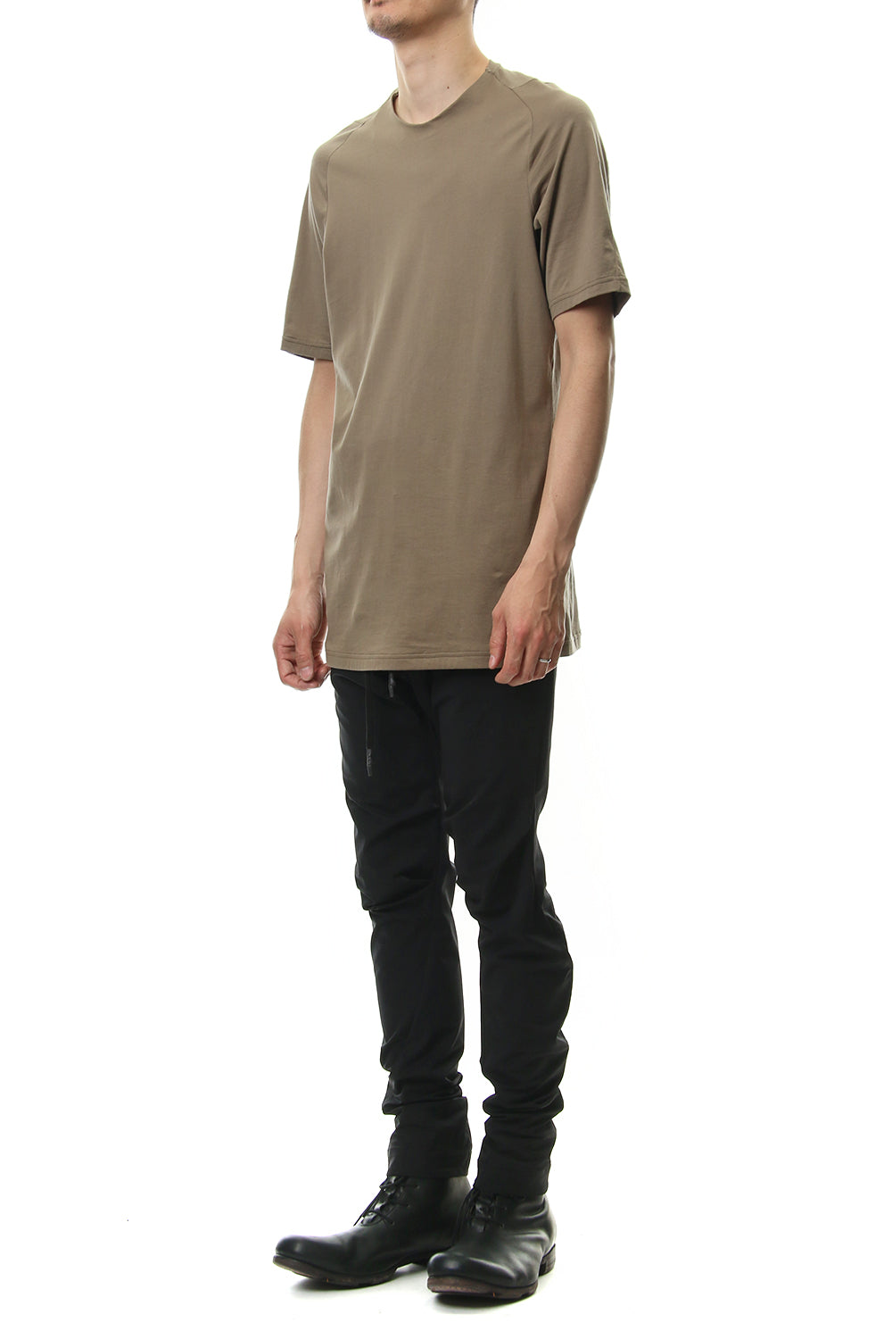 Short sleeve Indian cotton jersey ( SUVIN ) - Desert Gray