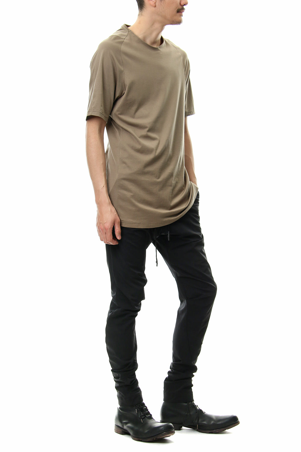 Short sleeve Indian cotton jersey ( SUVIN ) - Desert Gray