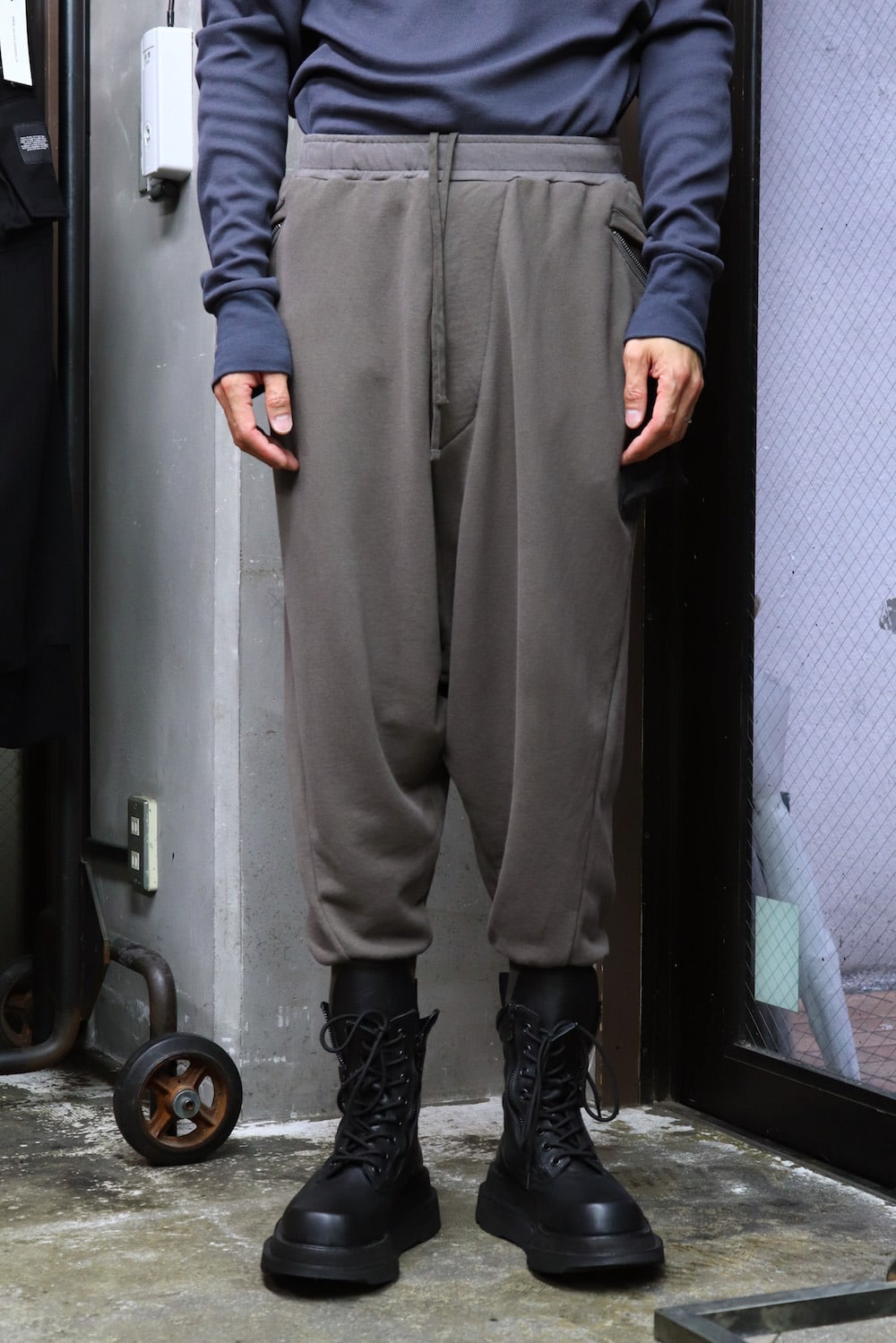 FOLDED BAGGY PANTS Dust