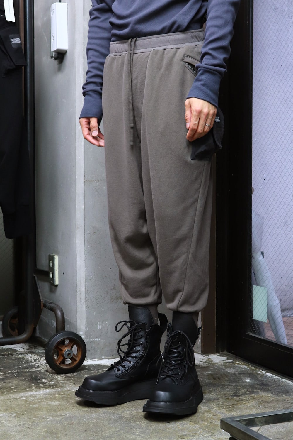 FOLDED BAGGY PANTS Dust