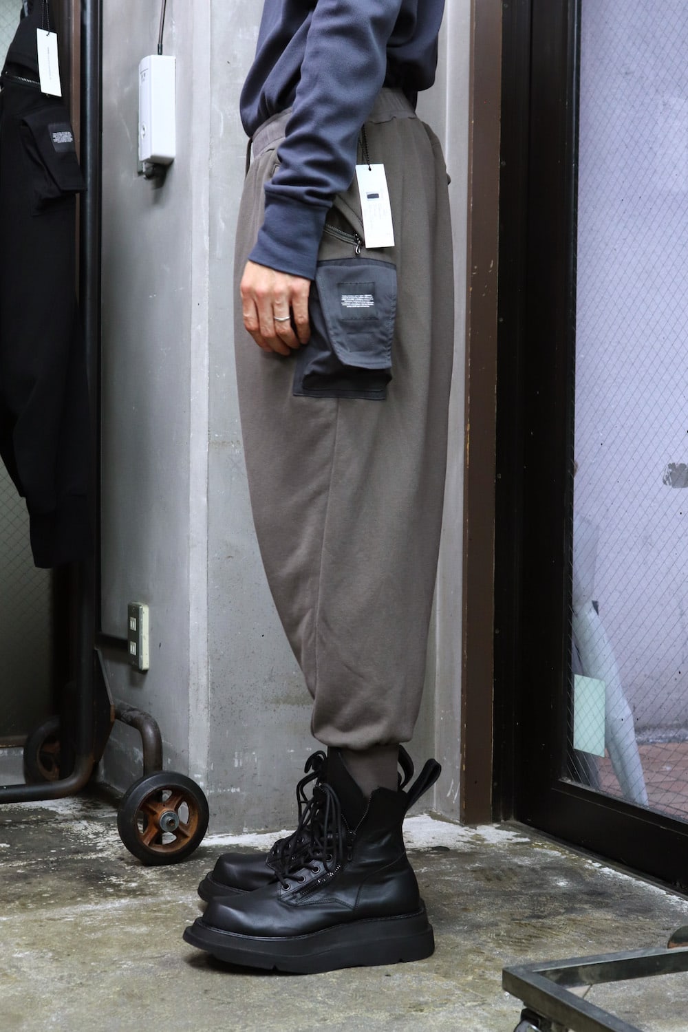 FOLDED BAGGY PANTS Dust