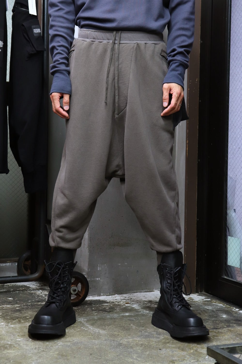 FOLDED BAGGY PANTS Dust