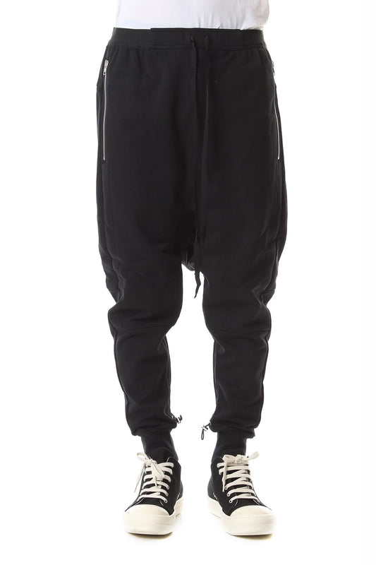 Middle fleece surrouel pants Black