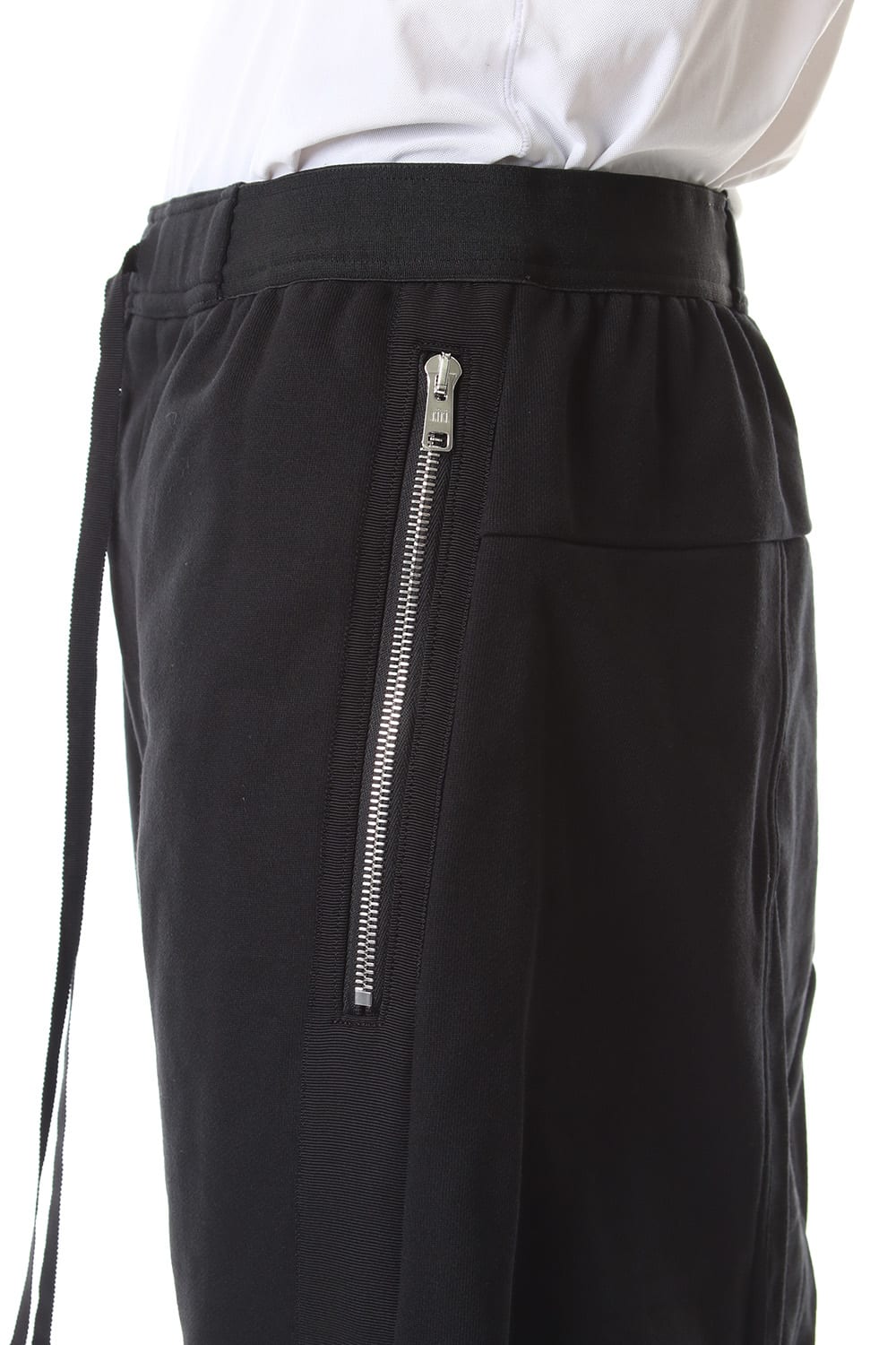 Middle fleece surrouel pants Black