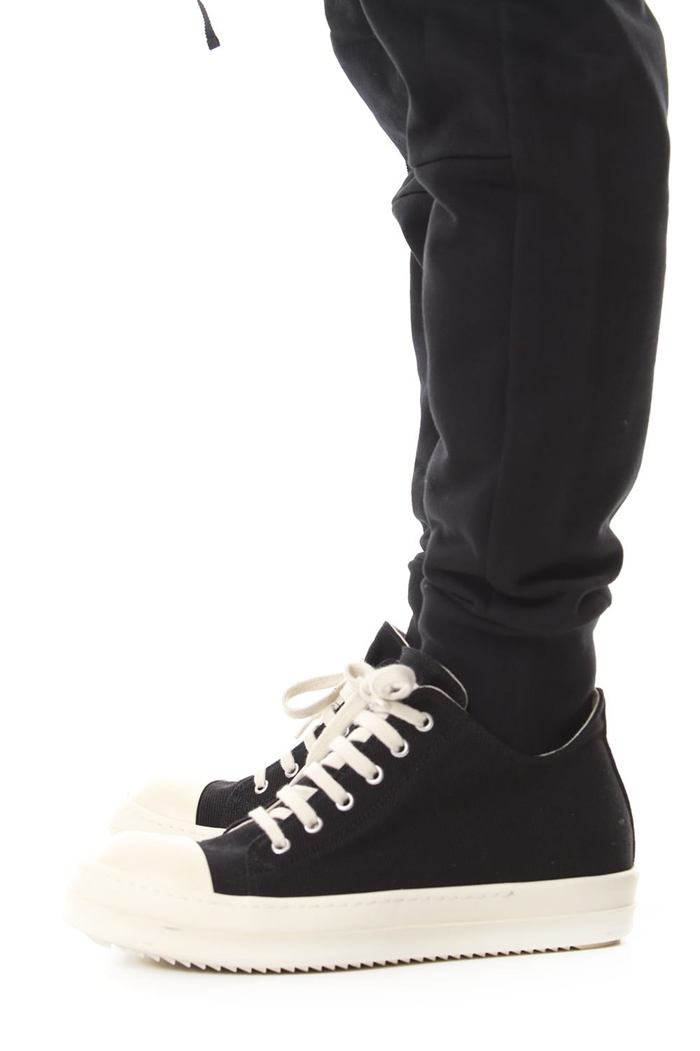 Middle fleece surrouel pants Black