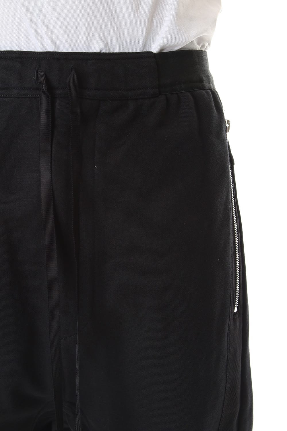 Middle fleece surrouel pants Black
