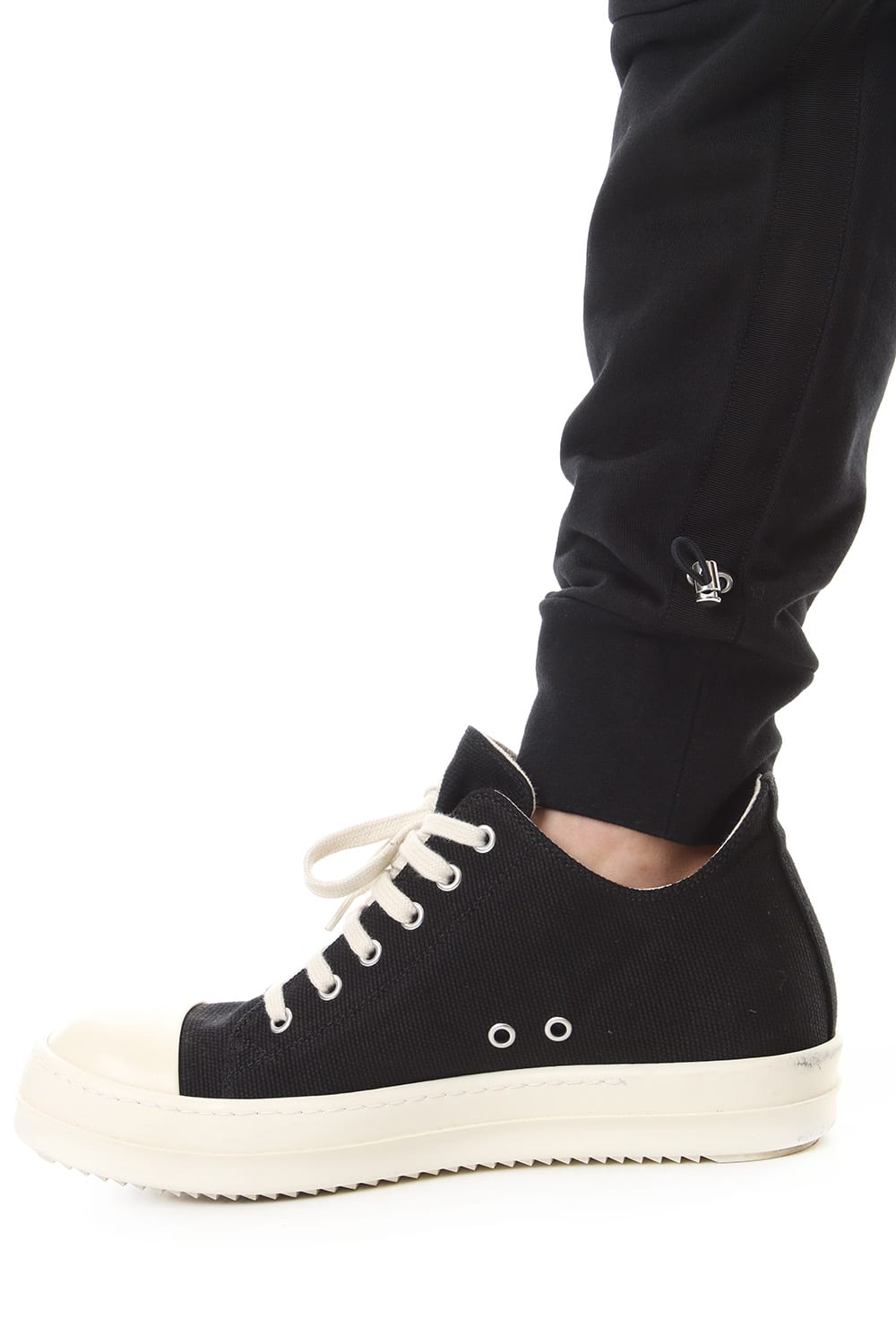 Middle fleece surrouel pants Black