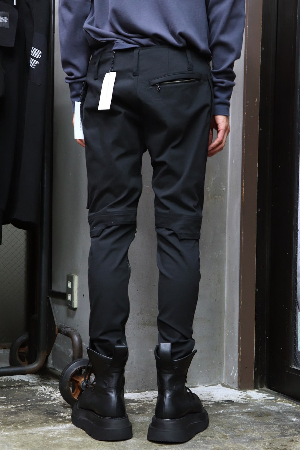 ZIP MOTORCYCLE PANTS Black