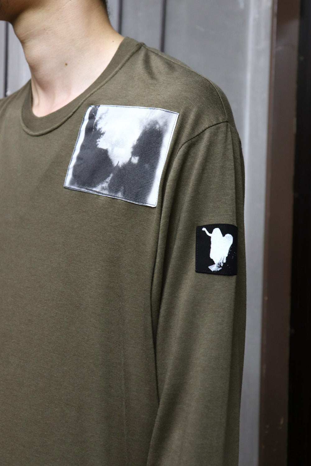 PATCH PRINT SHIRT Khaki