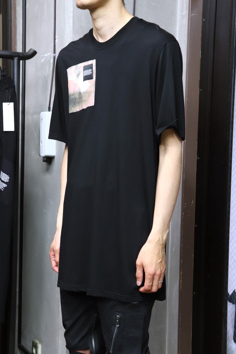 PATCH PRINT T-SHIRT Black