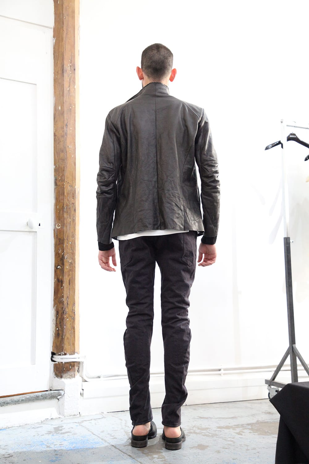 Leather jacket cow leather - Charcoal