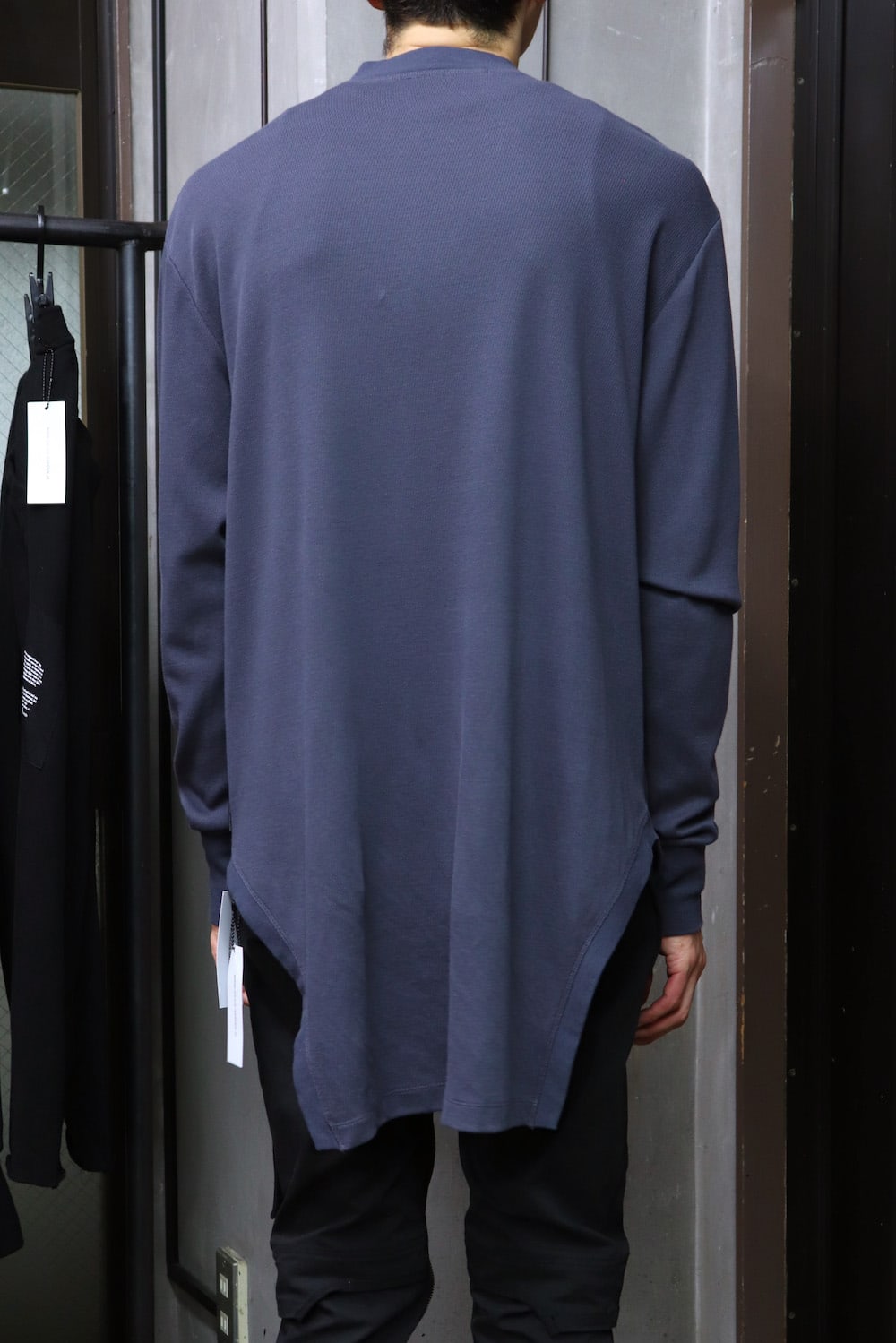 FRAMED HEM SHIRT Blue Gray