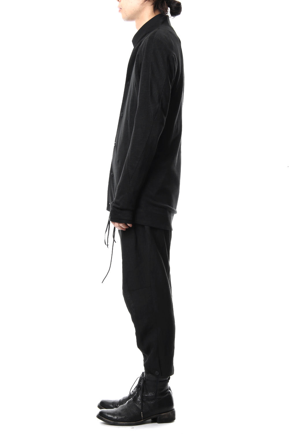 Linen tack tapered cropped pants - ST107-0049S