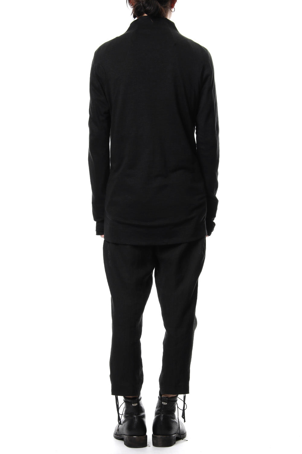 Linen tack tapered cropped pants - ST107-0049S