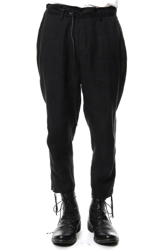 Linen tack tapered cropped pants - ST107-0049S