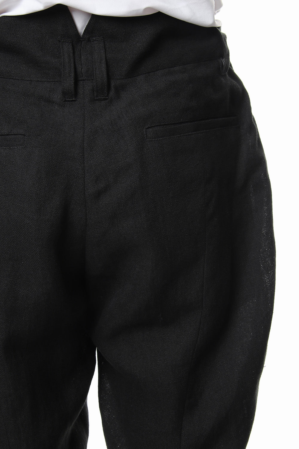 Linen tack tapered cropped pants - ST107-0049S