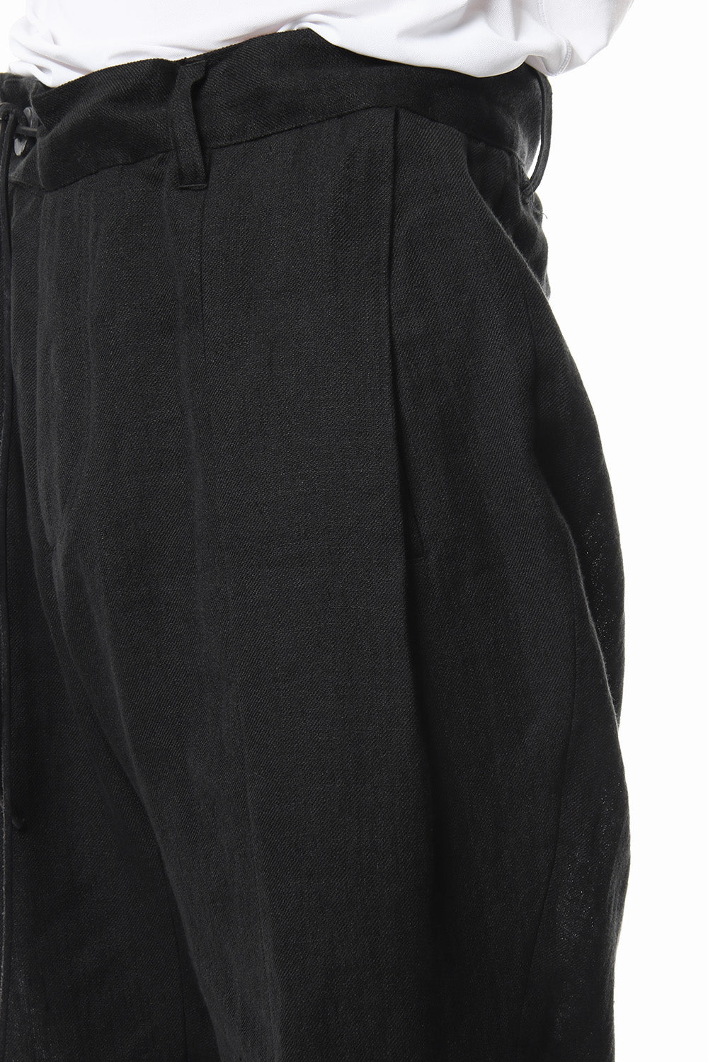 Linen tack tapered cropped pants - ST107-0049S