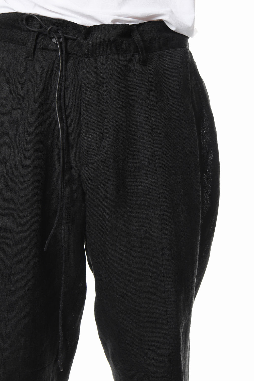 Linen tack tapered cropped pants - ST107-0049S